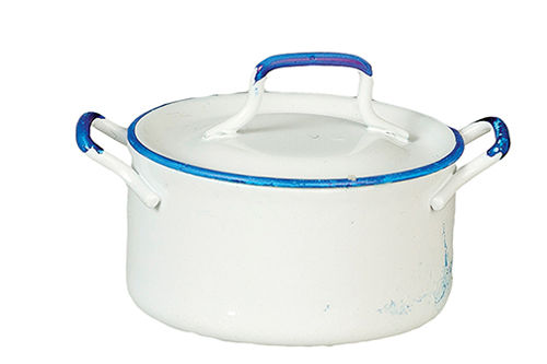 White Pot with 2 Handles